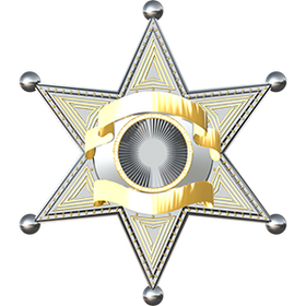 Značka Sheriff Badge,  naljepnica. AUR155