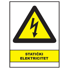 Staticki elektricitet, znakovi opasnosti, ZP3038
