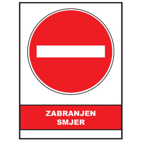 Zabranjen smjer, znak zabrane, ZS0036