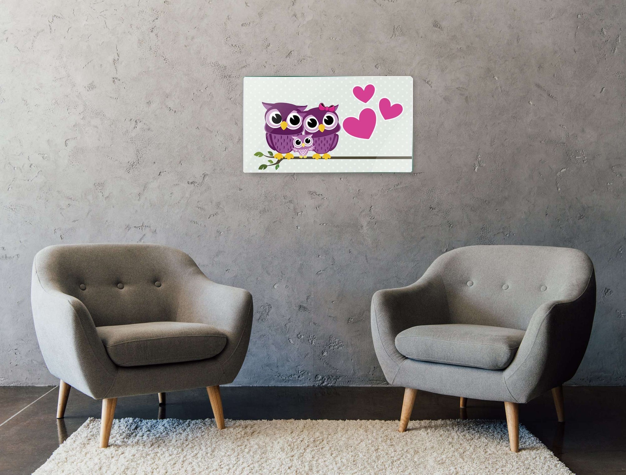 Art zidne slike Happy owls - AP075