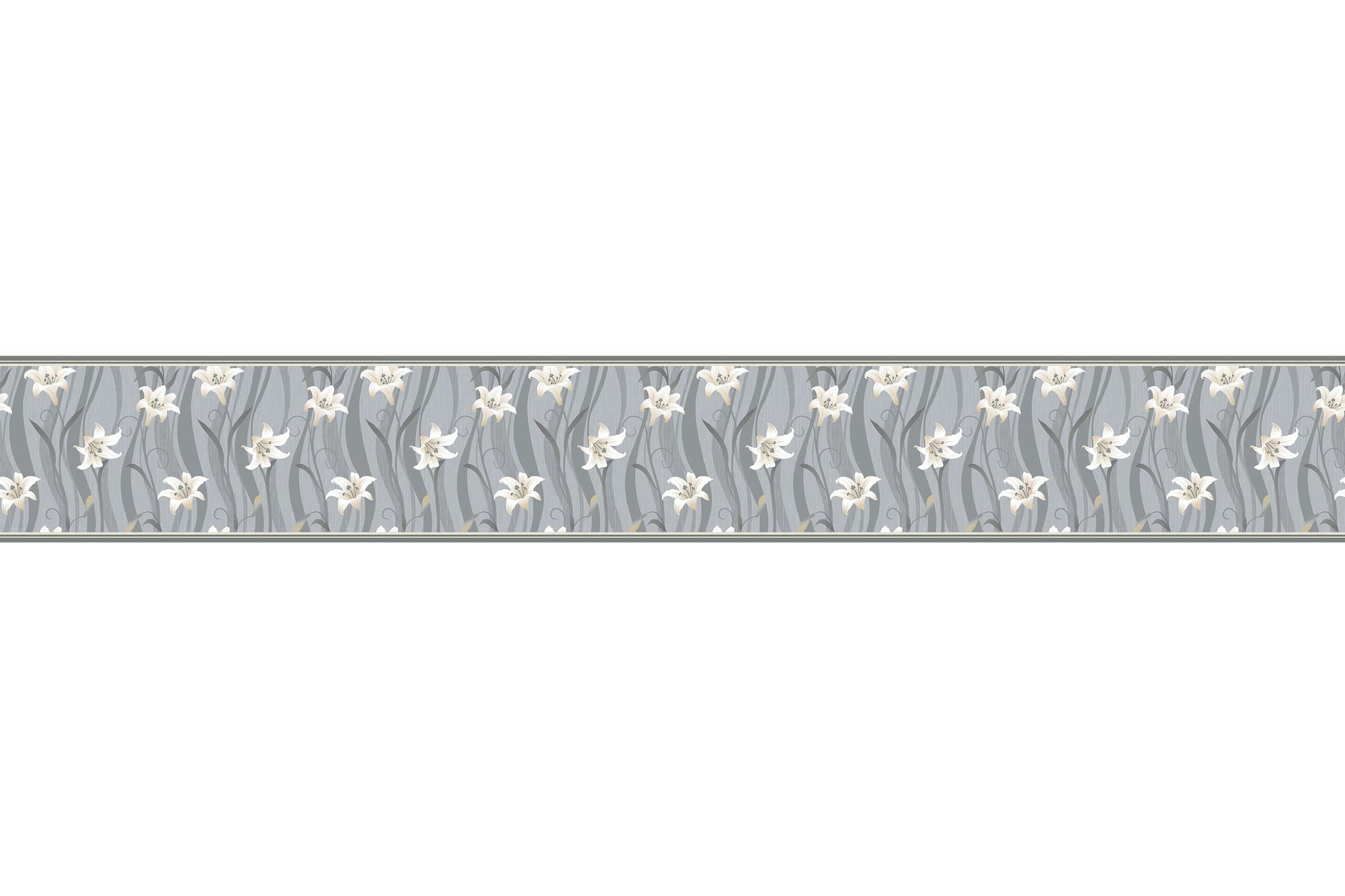 Bordure za zidove  Gray Flower  BR003