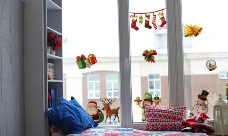 Božićne naljepnice za prozore - Božićni duh - WLB005