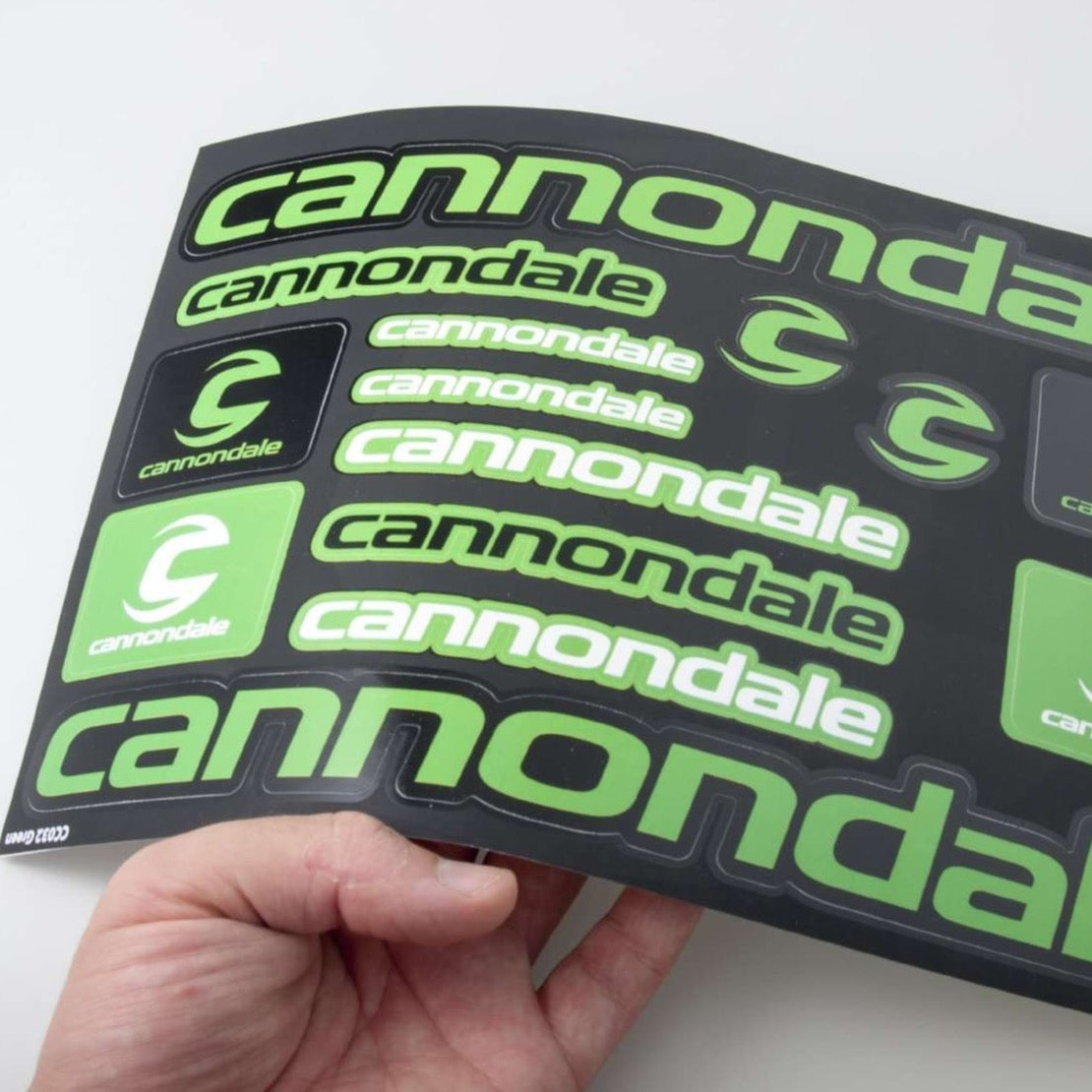 Cannondale samoljepljive naljepnice za bicikl - crno zelena - CC032G