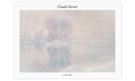 Ice Floes (1893) by Claude Monet, poster  PS128