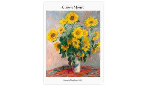 Bouquet of Sunflowers (1881) by Claude Monet, poster  PS125