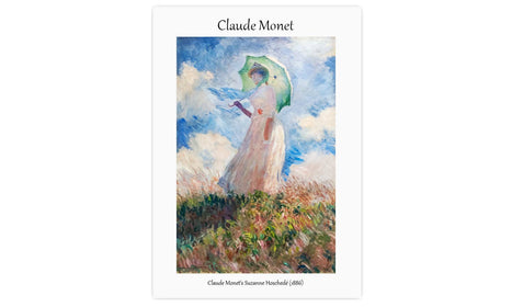 Claude Monet's Suzanne Hoschedé (1886), poster  PS124