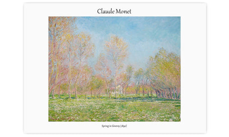 Claude Monet's Spring in Giverny (1890), poster  PS121