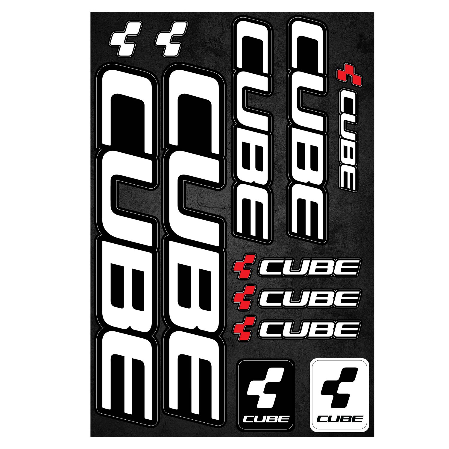 Cube samoljepljive naljepnice za bicikl - CC064