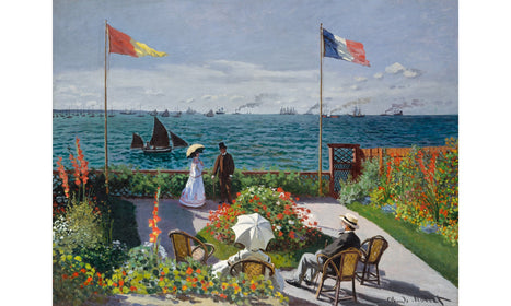 Garden at Sainte-Adresse by Claude Monet, poster  PS136