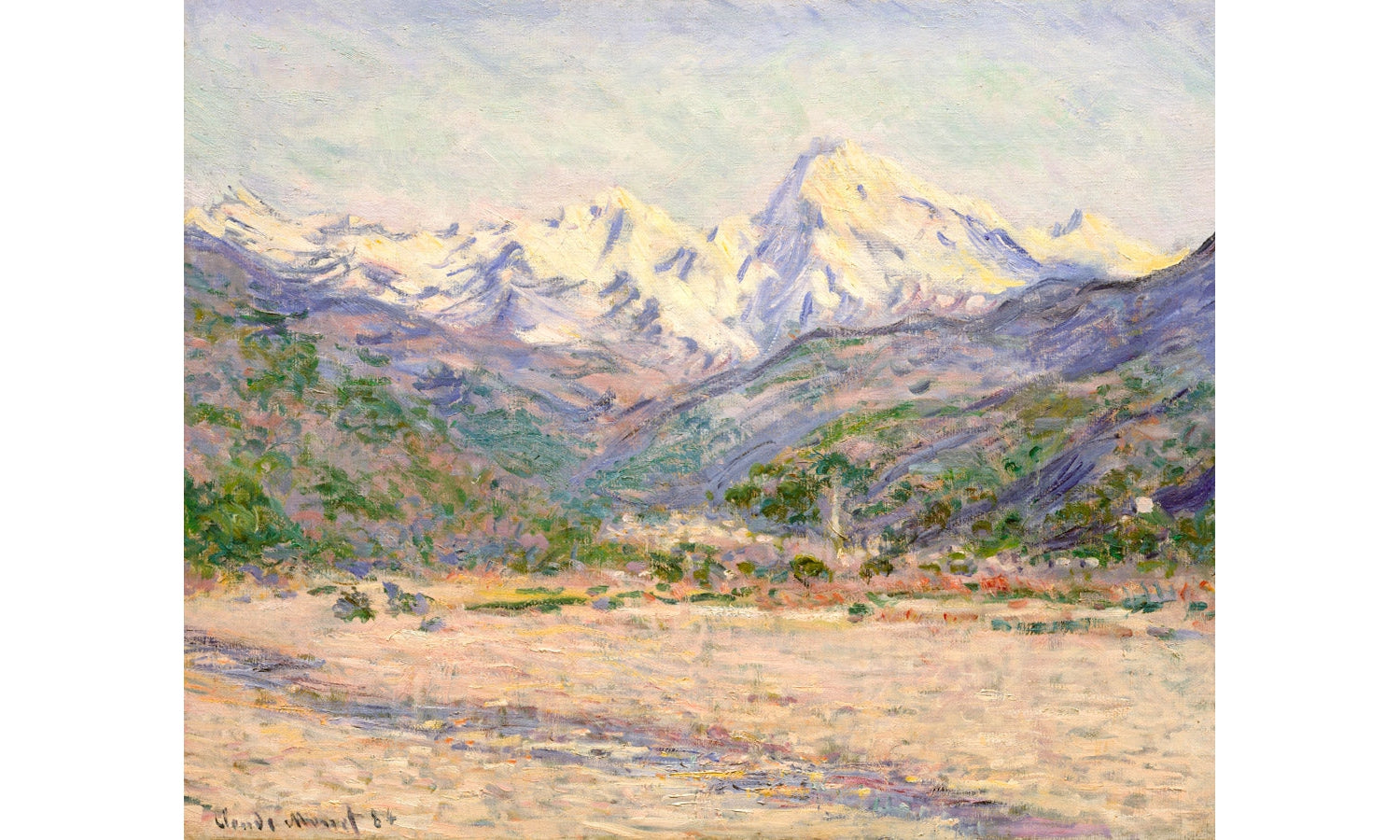 The Valley of the Nervia (1884) by Claude Monet, poster PS168