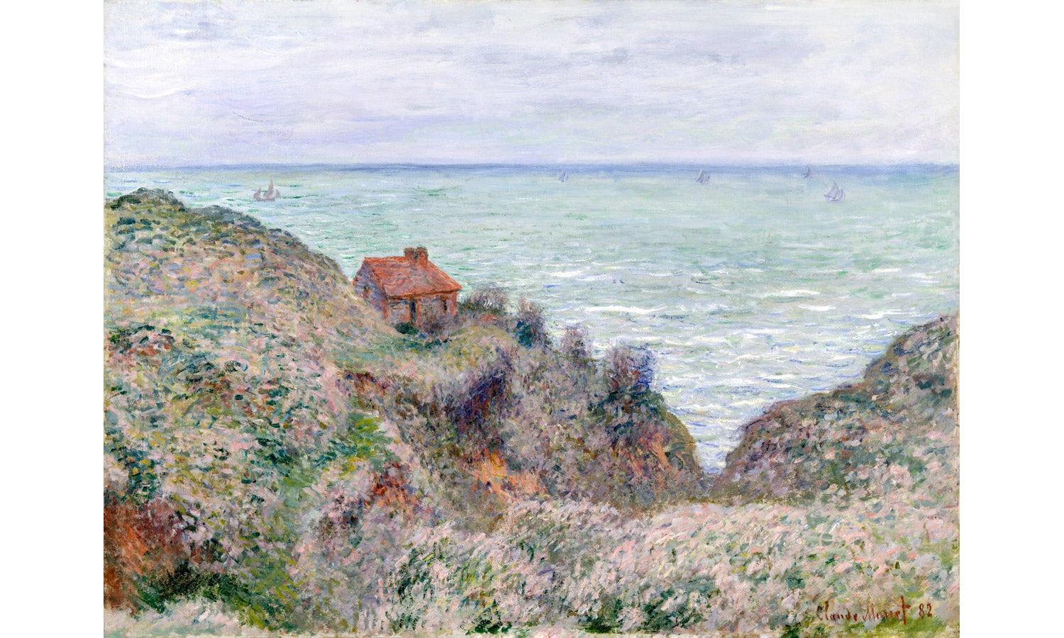 Cabin of the Customs Watch (1882) by Claude Monet, poster PS163