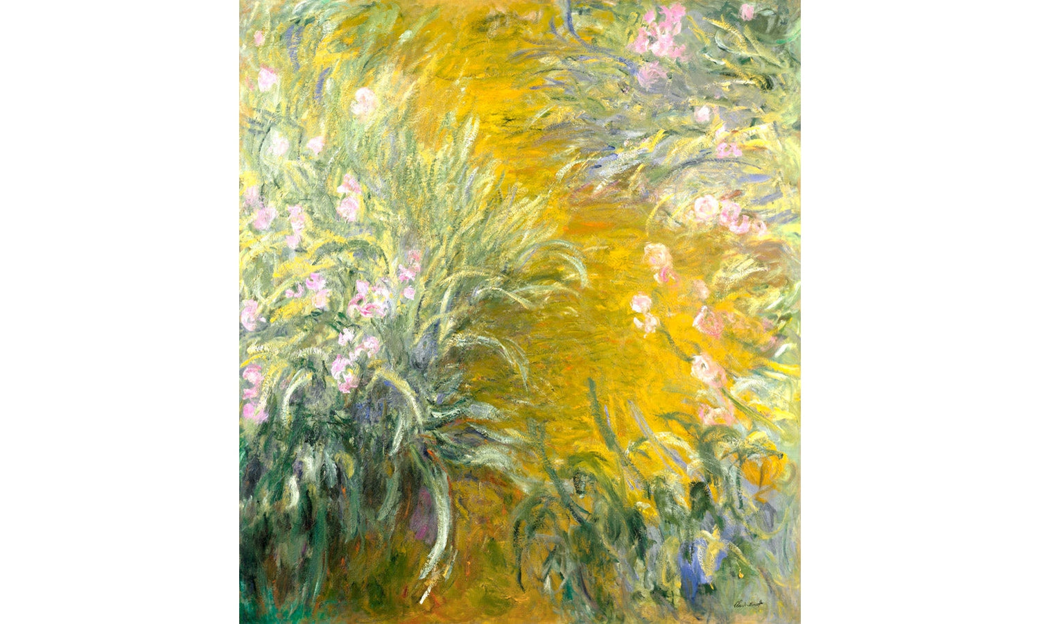 The Path through the Irises (1914–1917) by Claude Monet, poster PS217
