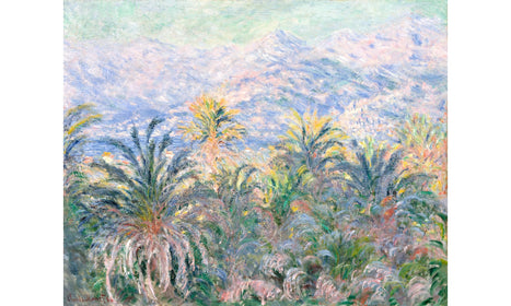 Palm Trees at Bordighera (1884) by Claude Monet, poster  PS149