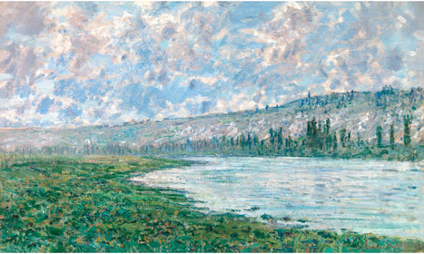 The Seine at Vétheuil (1880) by Claude Monet, poster  PS158