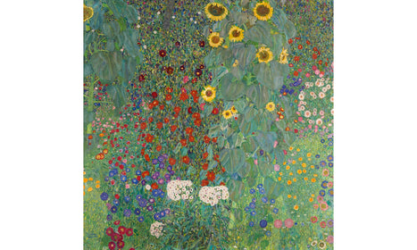 Gustav Klimt's Farm Garden with Sunflowers (1907) famous painting, poster PS293
