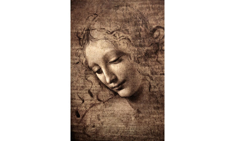 Leonardo da Vinci's La Scapigliata (circa 1506–1508), poster PS222