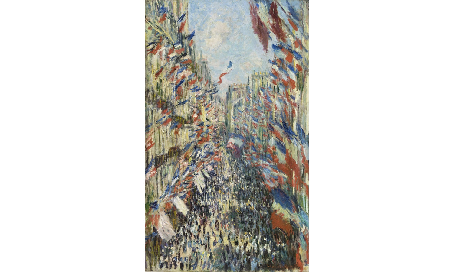 Claude Monet's The Rue Montorgueil in Paris (1878), poster  PS142