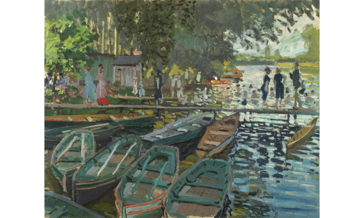 Claude Monet's Bathers at La Grenouillère (1896), poster PS188