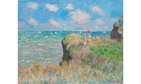 Cliff Walk at Pourville (1882) by Claude Monet, poster PS176