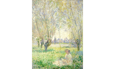 Woman Seated under the Willows (1880) by Claude Monet, poster PS211
