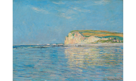 Low Tide at Pourville, near Dieppe (1882) by Claude Monet., poster PS184