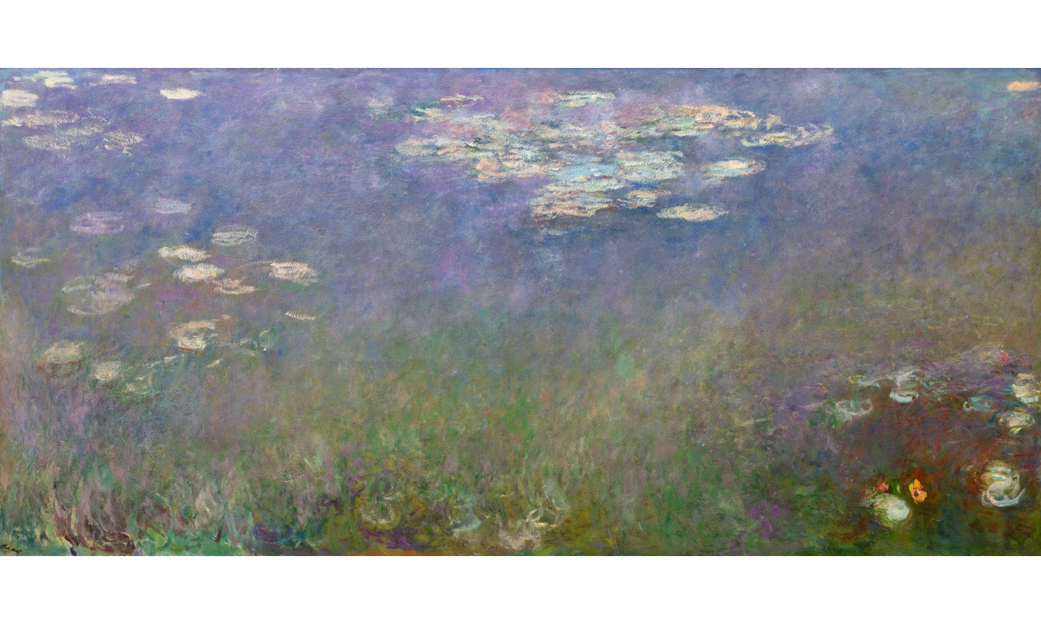 Water Lilies wall art, Claude Monet (1915–1926, poster PS209