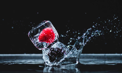 Zaštitnik od prskanja vodom Frozen fruits, kaljeno staklo - KA031