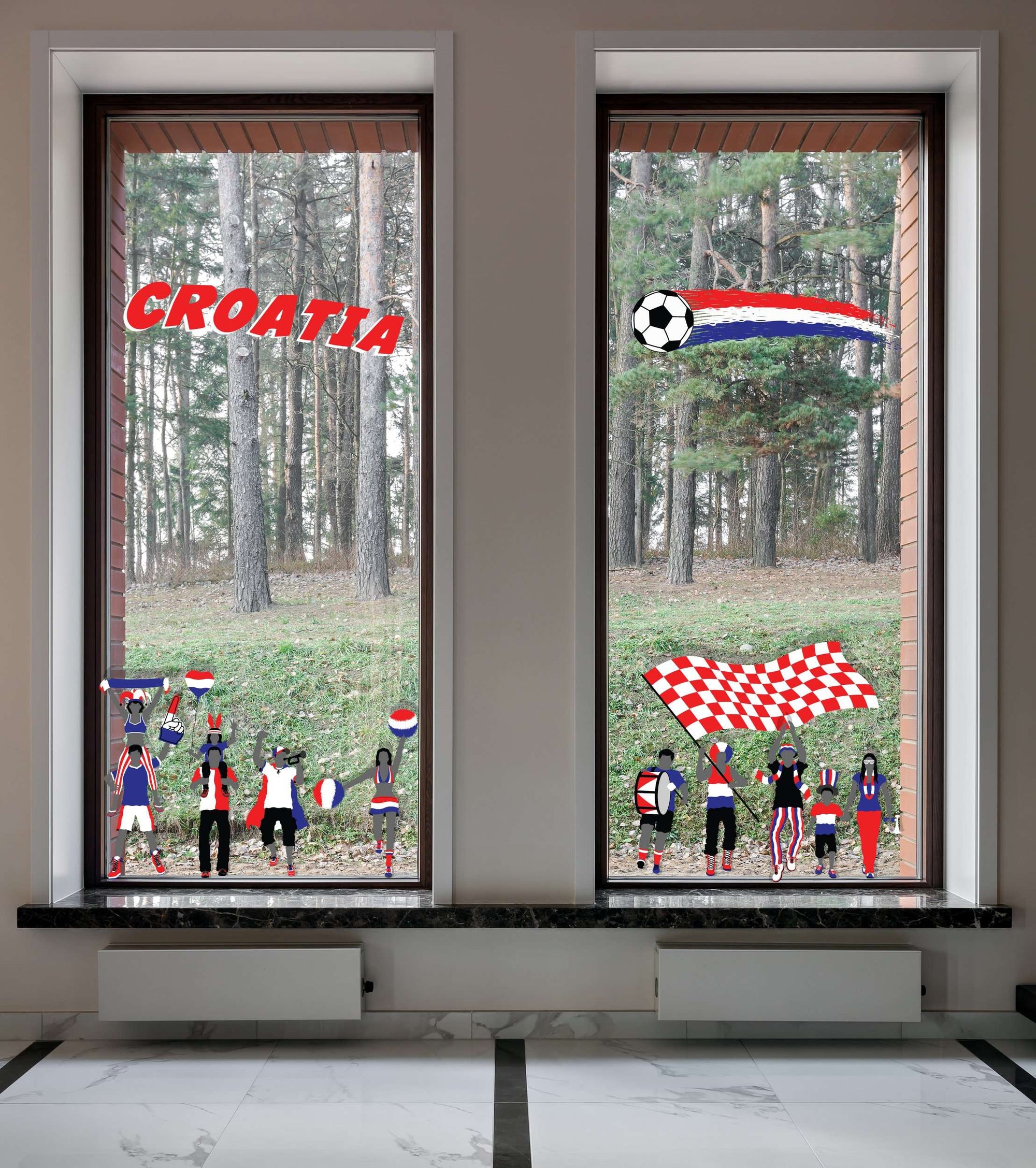 Nogomet  Navijači - Dekoracije za prozore