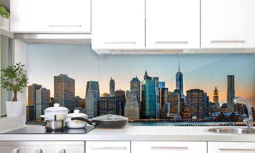 Paneli za kuhinje New York City - Stakleni / PVC ploče / Pleksiglas -  sa printom za kuhinju, Zidne obloge PKU005