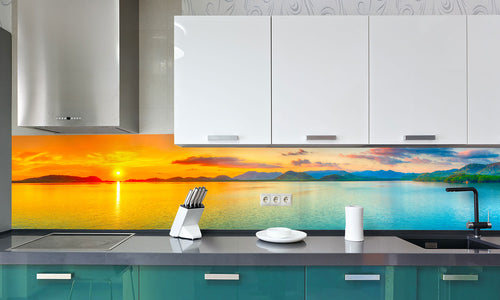 Paneli za kuhinje Amazing Landscape - Stakleni / PVC ploče / Pleksiglas -  sa printom za kuhinju, Zidne obloge PKU006