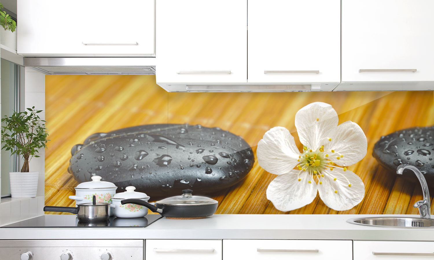 Paneli za kuhinje Japan Zen - Stakleni / PVC ploče / Pleksiglas -  sa printom za kuhinju, Zidne obloge PKU022