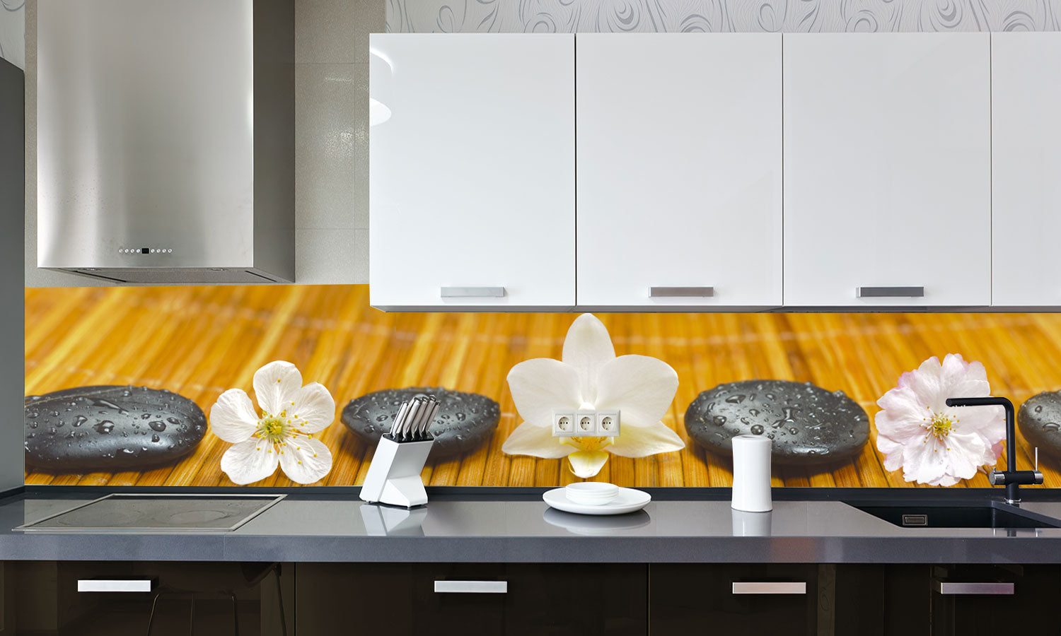 Paneli za kuhinje Japan Zen - Stakleni / PVC ploče / Pleksiglas -  sa printom za kuhinju, Zidne obloge PKU022