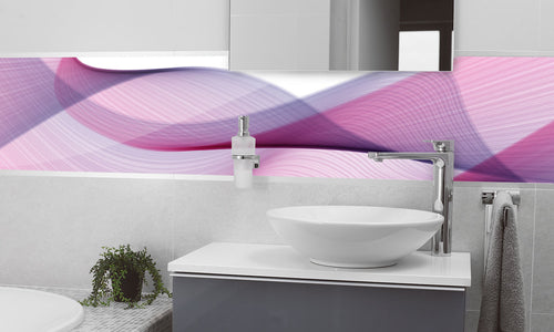 Paneli za kuhinje Linije purpel -  Stakleni / PVC ploče / Pleksiglas -  sa printom za kuhinju, Zidne obloge PKU032