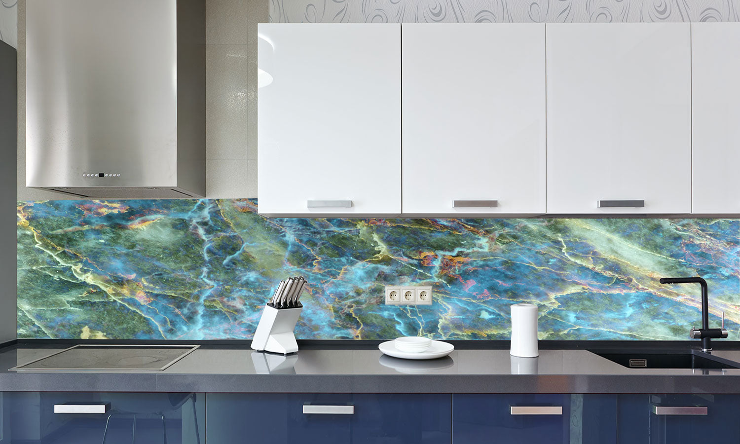 Paneli za kuhinje Marble background -  Stakleni / PVC ploče / Pleksiglas -  sa printom za kuhinju, Zidne obloge PKU059