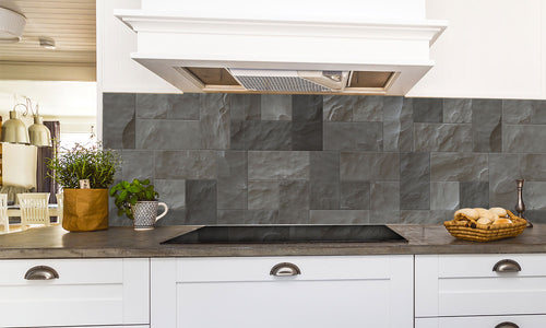 Paneli za kuhinje Cube Stone wall -  Stakleni / PVC ploče / Pleksiglas -  sa printom za kuhinju, Zidne obloge PKU073