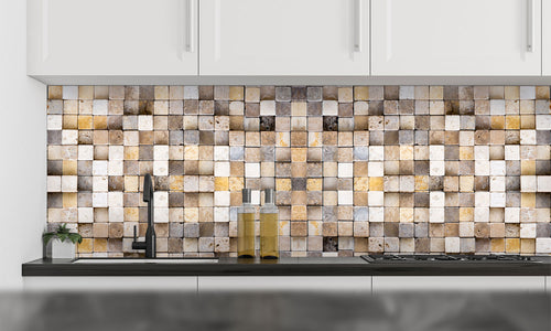 Paneli za kuhinje Sand stone texture -  Stakleni / PVC ploče / Pleksiglas -  sa printom za kuhinju, Zidne obloge PKU079