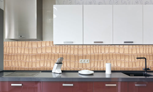 Paneli za kuhinje Leather cubic -  Stakleni / PVC ploče / Pleksiglas -  sa printom za kuhinju, Zidne obloge PKU091
