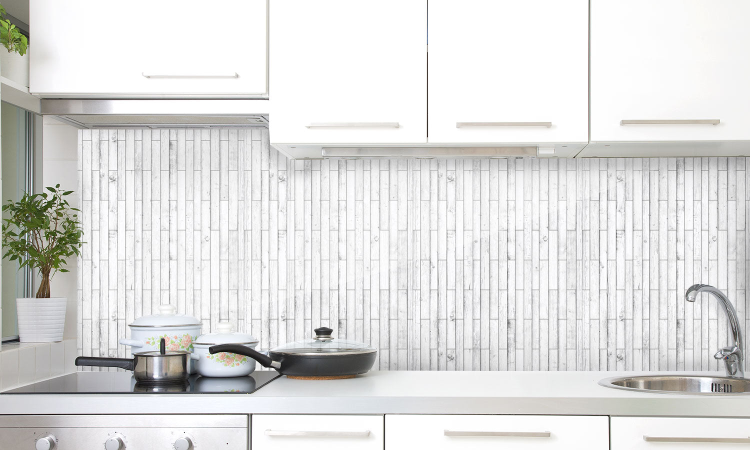 Paneli za kuhinje Wood  vintage texture -  Stakleni / PVC ploče / Pleksiglas -  sa printom za kuhinju, Zidne obloge PKU095