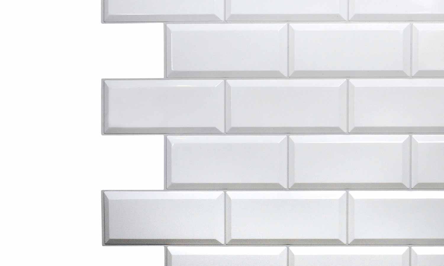 Zidne obloge 3D panel White Tile - 966х484 mm - TP17314