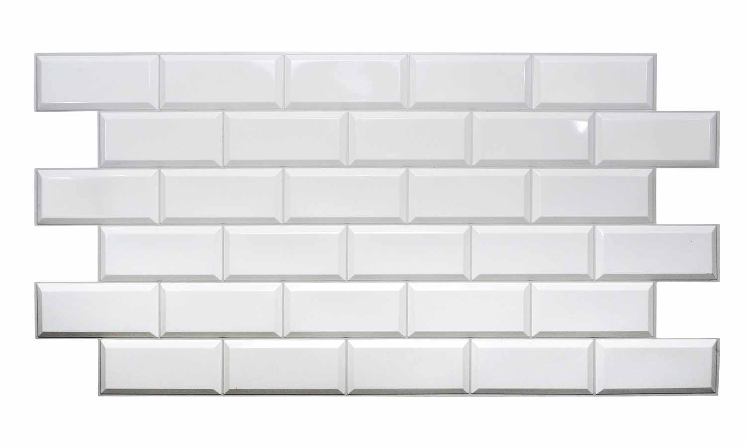 Zidne obloge 3D panel White Tile - 966х484 mm - TP17314