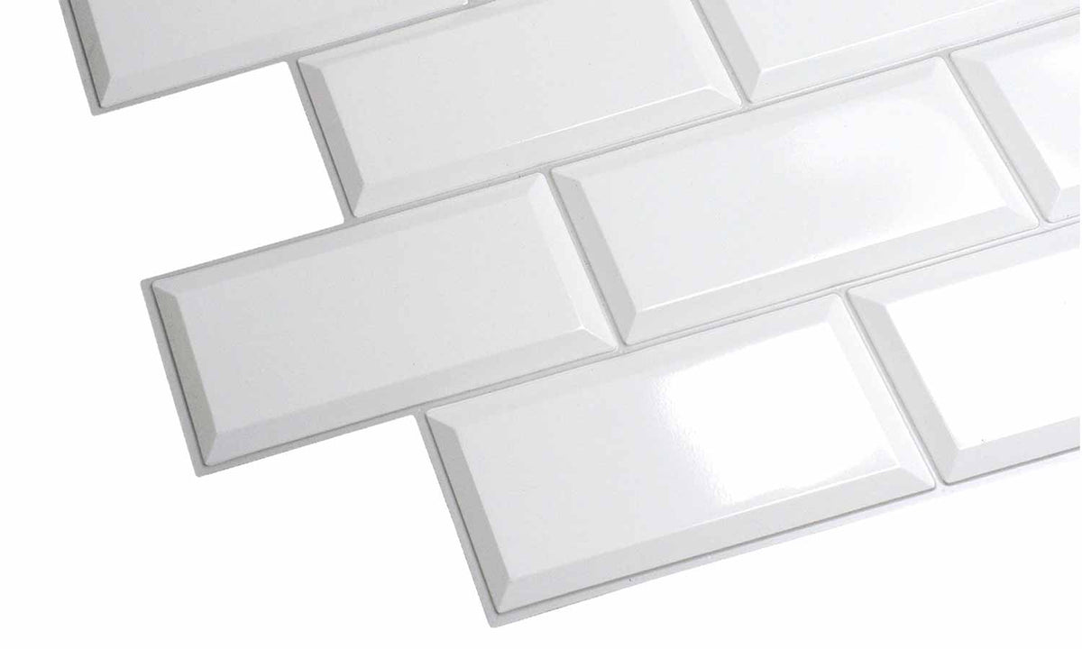 Zidne obloge 3D panel White Tile - 966х484 mm - TP17314