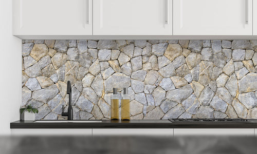 Paneli za kuhinje Stone texture -  Stakleni / PVC ploče / Pleksiglas -  sa printom za kuhinju, Zidne obloge PKU096