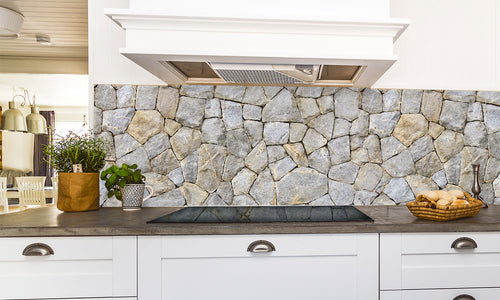 Paneli za kuhinje Stone texture -  Stakleni / PVC ploče / Pleksiglas -  sa printom za kuhinju, Zidne obloge PKU096