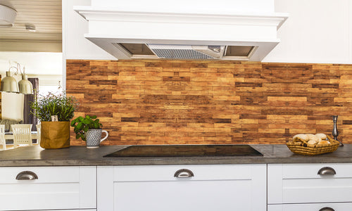 Paneli za kuhinje Wood floor texture -  Stakleni / PVC ploče / Pleksiglas -  sa printom za kuhinju, Zidne obloge PKU097