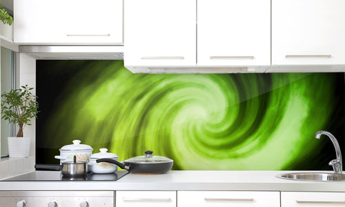 Paneli za kuhinje Mysterious Twirling Lights -  Stakleni / PVC ploče / Pleksiglas -  sa printom za kuhinju, Zidne obloge PKU130