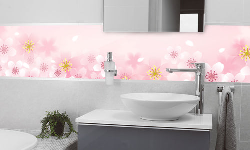 Paneli za kuhinje Cherry blossom -  Stakleni / PVC ploče / Pleksiglas -  sa printom za kuhinju, Zidne obloge PKU136