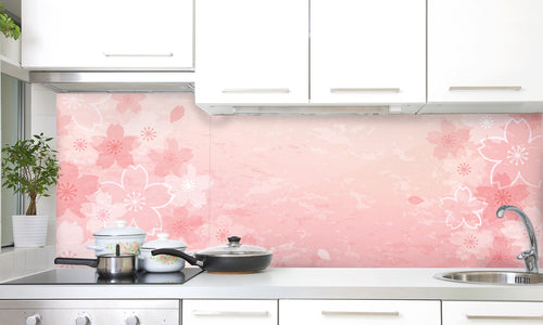 Paneli za kuhinje Shabby chic Cherry blossom  -  Stakleni / PVC ploče / Pleksiglas -  sa printom za kuhinju, Zidne obloge PKU140