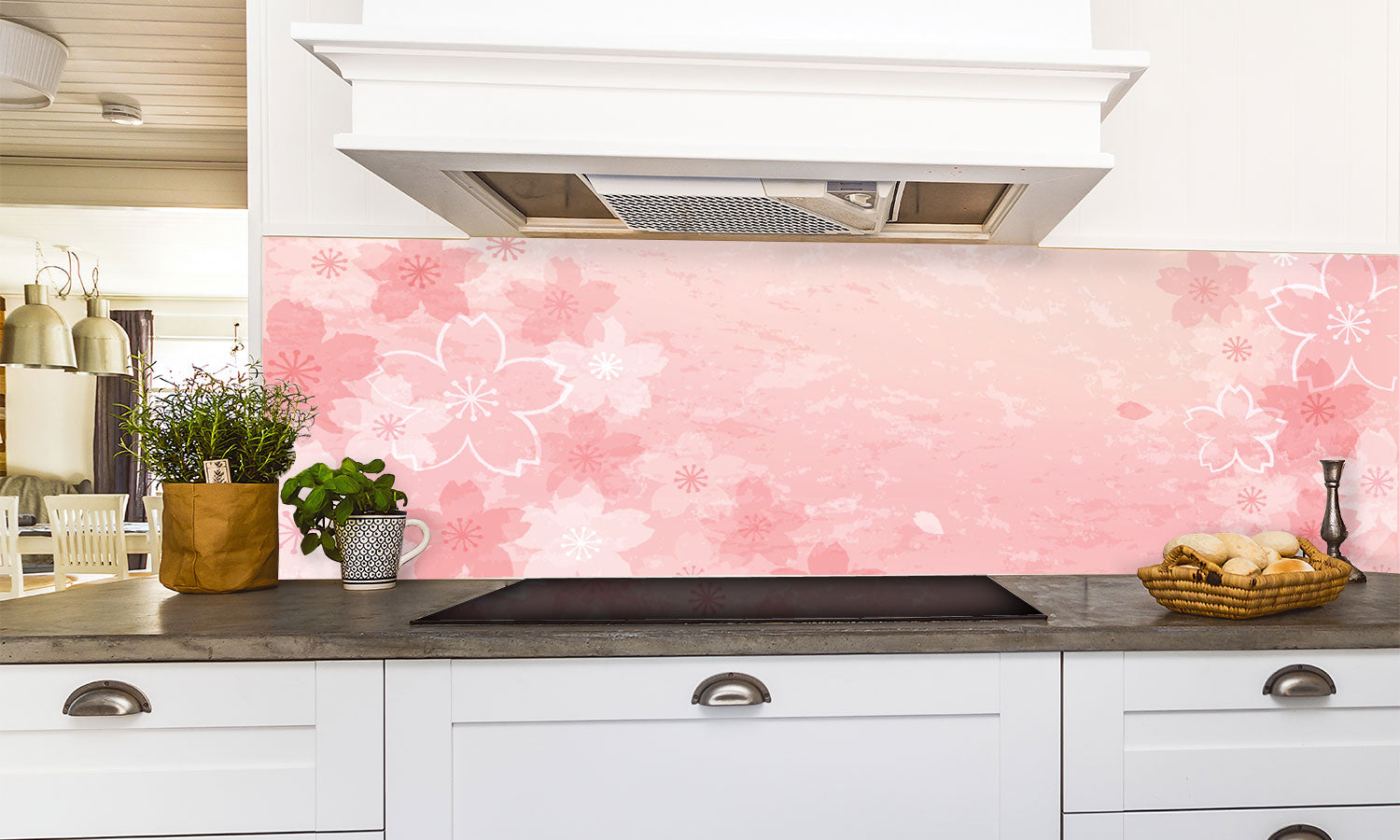 Paneli za kuhinje Shabby chic Cherry blossom  -  Stakleni / PVC ploče / Pleksiglas -  sa printom za kuhinju, Zidne obloge PKU140