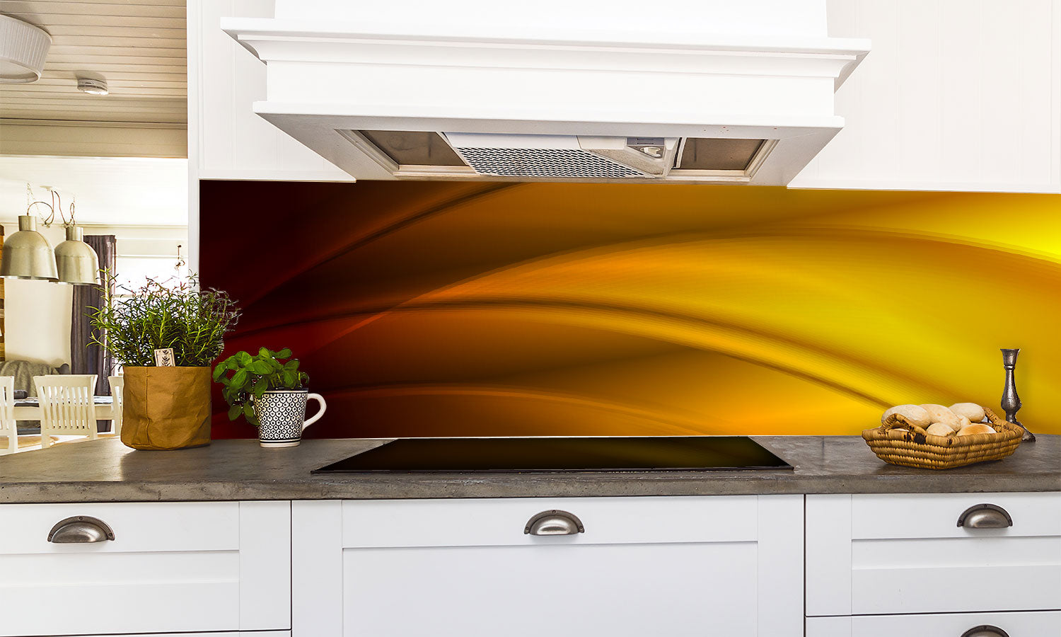 Paneli za kuhinje Simple wavy -  Stakleni / PVC ploče / Pleksiglas -  sa printom za kuhinju, Zidne obloge PKU150