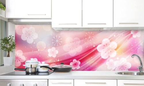 Paneli za kuhinje Japanese apricot flower -  Stakleni / PVC ploče / Pleksiglas -  sa printom za kuhinju, Zidne obloge PKU154
